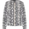 Mi Piace - Bomber Snake Print - Light Blue