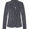 Mi Piace - Blazer Linnen Print - Dark Blue