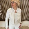 Kimara - Caar Cardigan - White