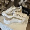 Babouche - Lou Sneaker - White/ Gold - Damesschoenen - Witte sneakers voor dames