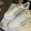 Babouche - Lou Sneaker - White/ Gold - Damesschoenen - Witte sneakers voor dames