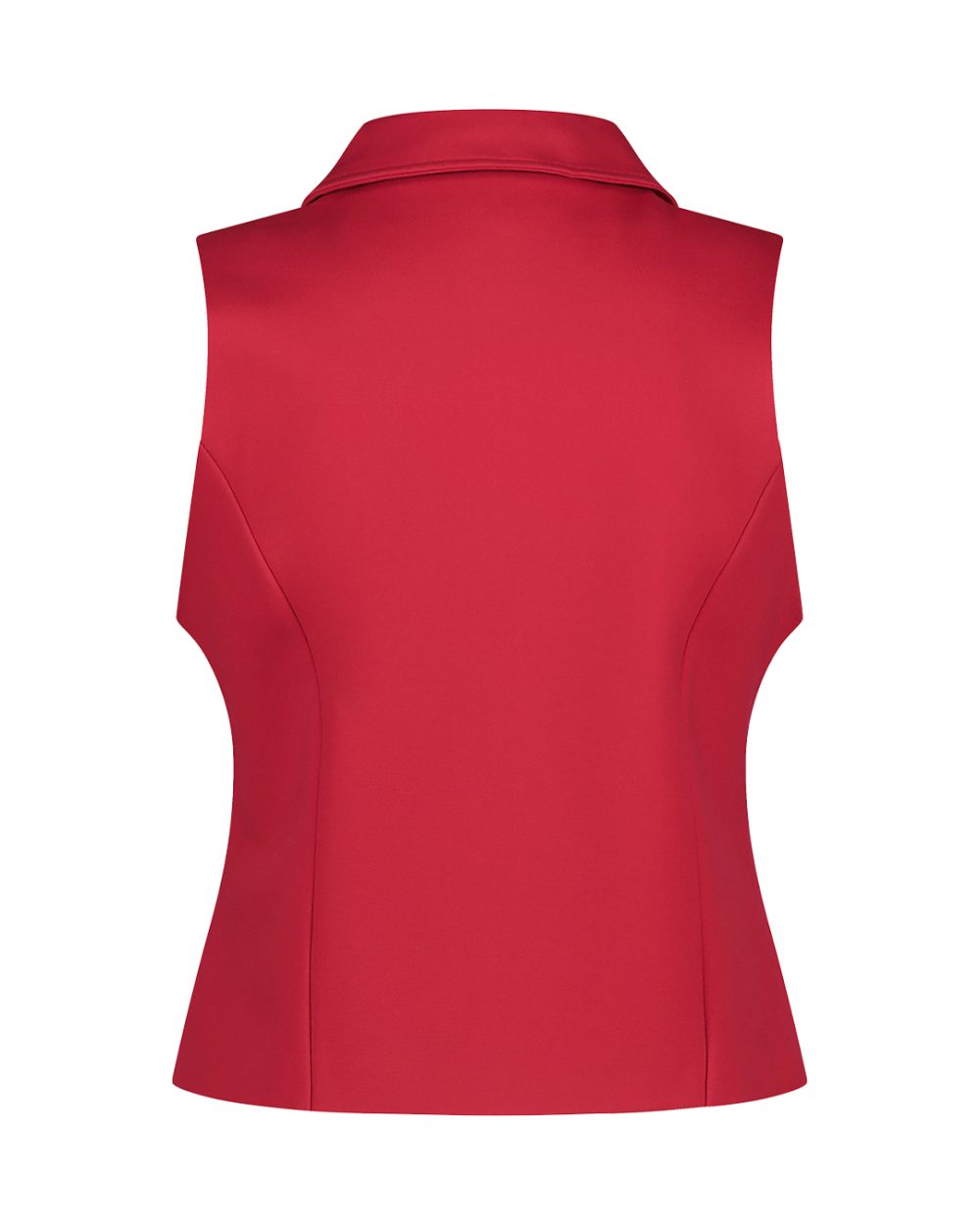 Red Button - Waistcoat Zipper Punta - Red