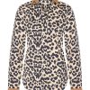 Mi Piace - Blouse Leopard Print - Mocca