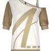 ZIP73 - Top 2-Half - Gold/Off-white
