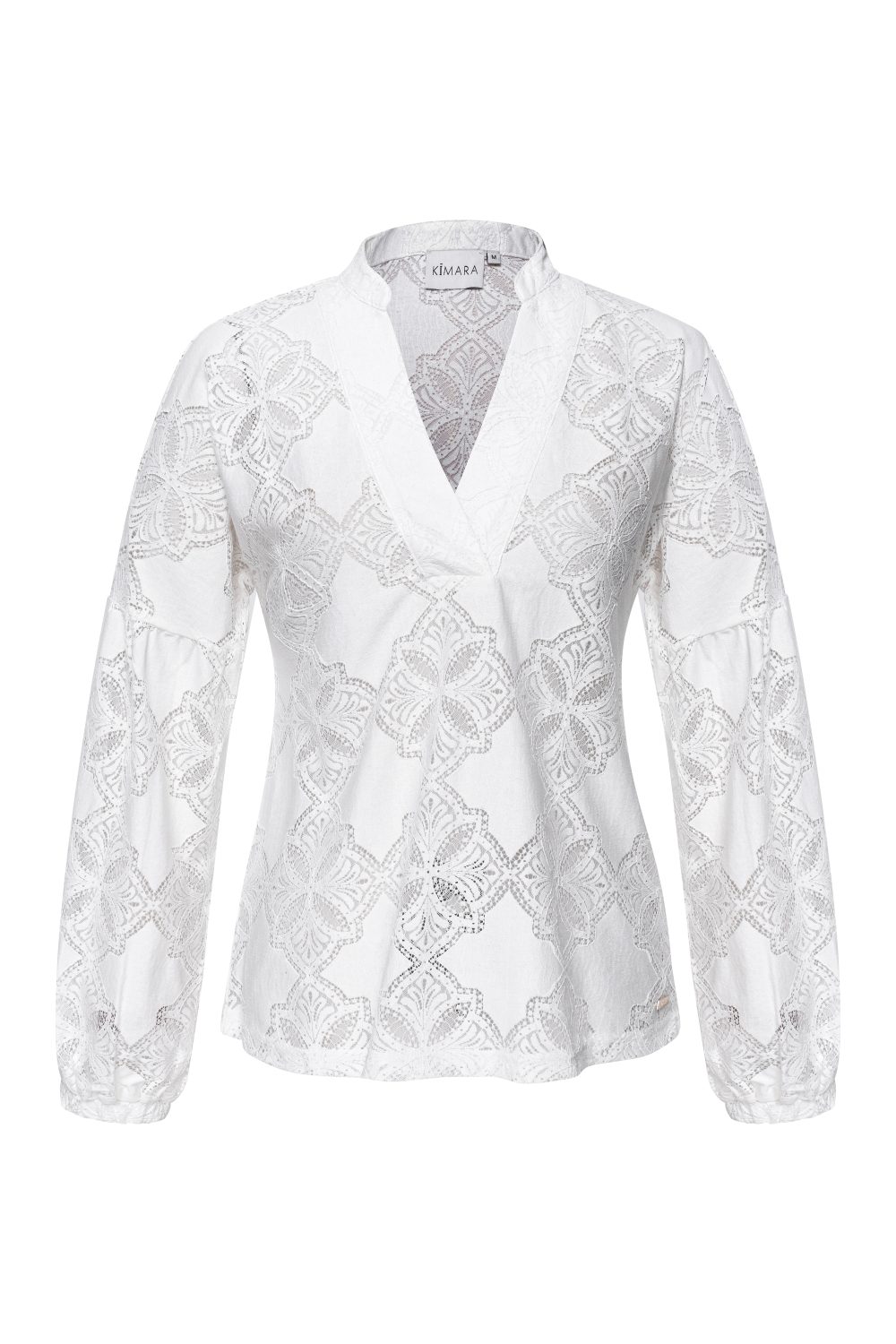 Kimara - Silver Blouse - White