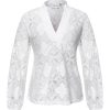 Kimara - Silver Blouse - White