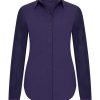 Mi Piace - Travelstof blouse - Aubergine