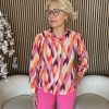 &Co Woman - Apollo Ikat - Peach Orange multi