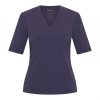 Mi Piace - T-shirt V Hals - Dark Blue