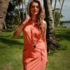 Kimara - Ava top - Coral