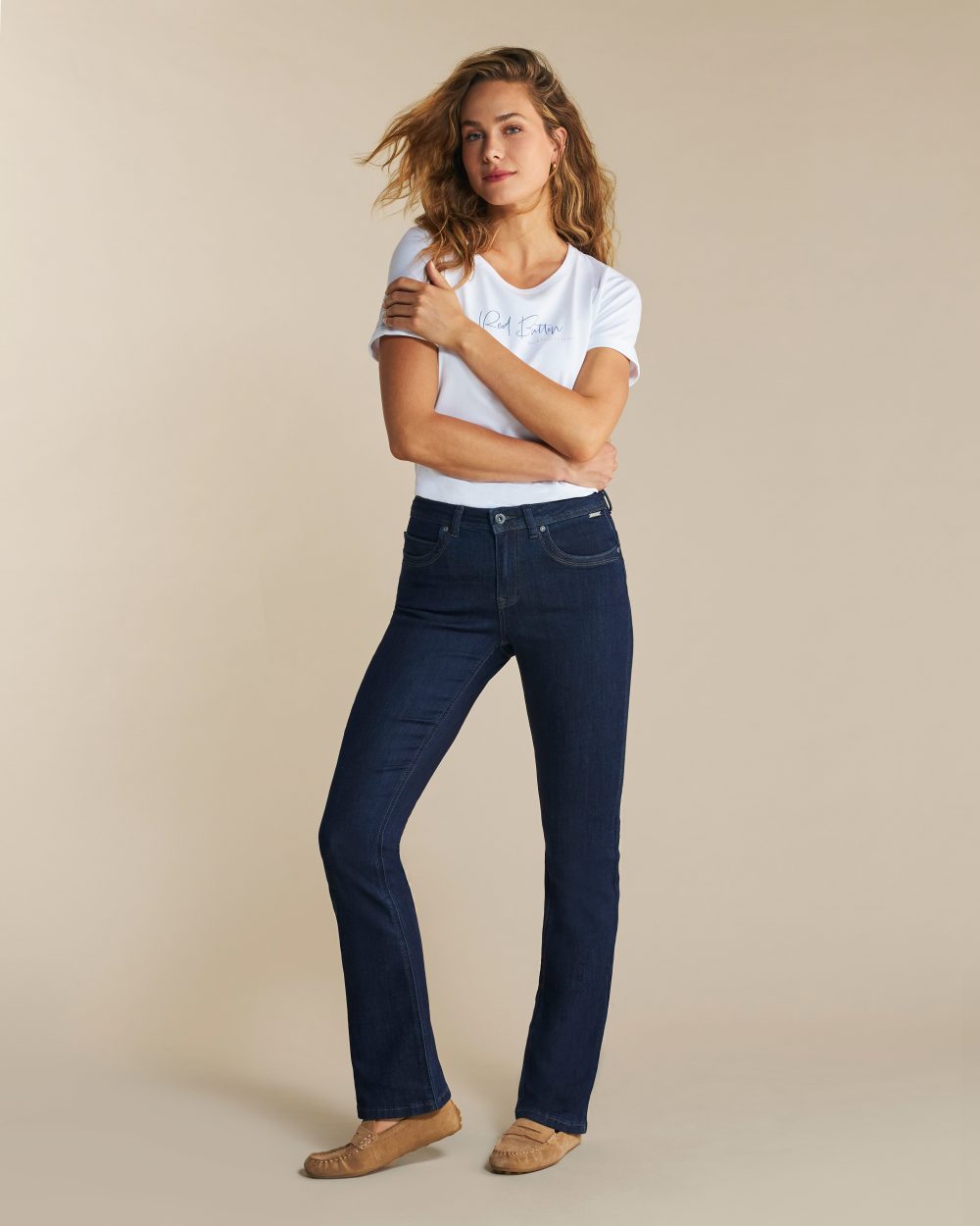 Red Button - Babette - Classic Blue