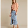 Red Button - Alina Skirt Frontslit - Bleach