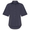 Mi Piace - Blouse Wijde Mouw - Dark Blue