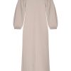 Mi Piace - Jurk Ballon Mouw - Taupe