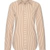 Mi Piace - Blouse Streep Print - Mocca | Kit