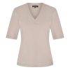 Mi Piace - T shirt V Hals - Taupe