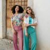 &Co Woman - Viana Multi Leaf - Ecru multi