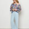 &Co Woman - Acha Multi Flower - Cobalt multi