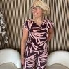 &Co Woman - Viana Leaf - Aubergine