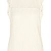 Mi Piace - Top Mouwloos Kant - Off White