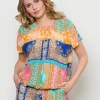 &Co Woman - Alisa Multi Paisley - Cobalt multi