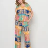 &Co Woman - Alisa Multi Paisley - Cobalt multi