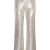 Mi Piace - Broek Metallic Suedine - Silver