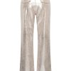 Mi Piace - Trousers Straight Binding - Broek Metallic Suedine