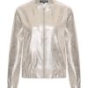 Mi Piace - Bomber Metallic Suedine - Silver