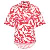 Mi Piace - Blouse Wide Sleeve Flower Print - Red | Off White