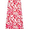 Mi Piace - Skirt Flower Print - Red | Off White
