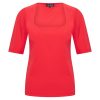 Mi Piace - T Shirt Square Neck - Red
