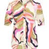 Mi Piace - Blouse Puff Picasso Print - Multicolour