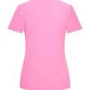 Mi Piace - T shirt V Hals Korte Mouw - Barbie Pink
