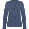 Mi Piace - Blazer Kort Jeans Print - Blue