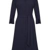 Mi Piace - Jurk 3/4 Mouw - Dark Blue