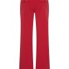 Mi Piace - Broek Straight - Dark Red