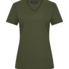 Mi Piace - T shirt V Hals Korte Mouw - Deep Depth