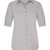 Mi Piace - Blouse Pofmouw korte mouw - Elephant Grey