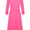 Mi Piace - Jurk 3/4 Mouw - Fuchsia
