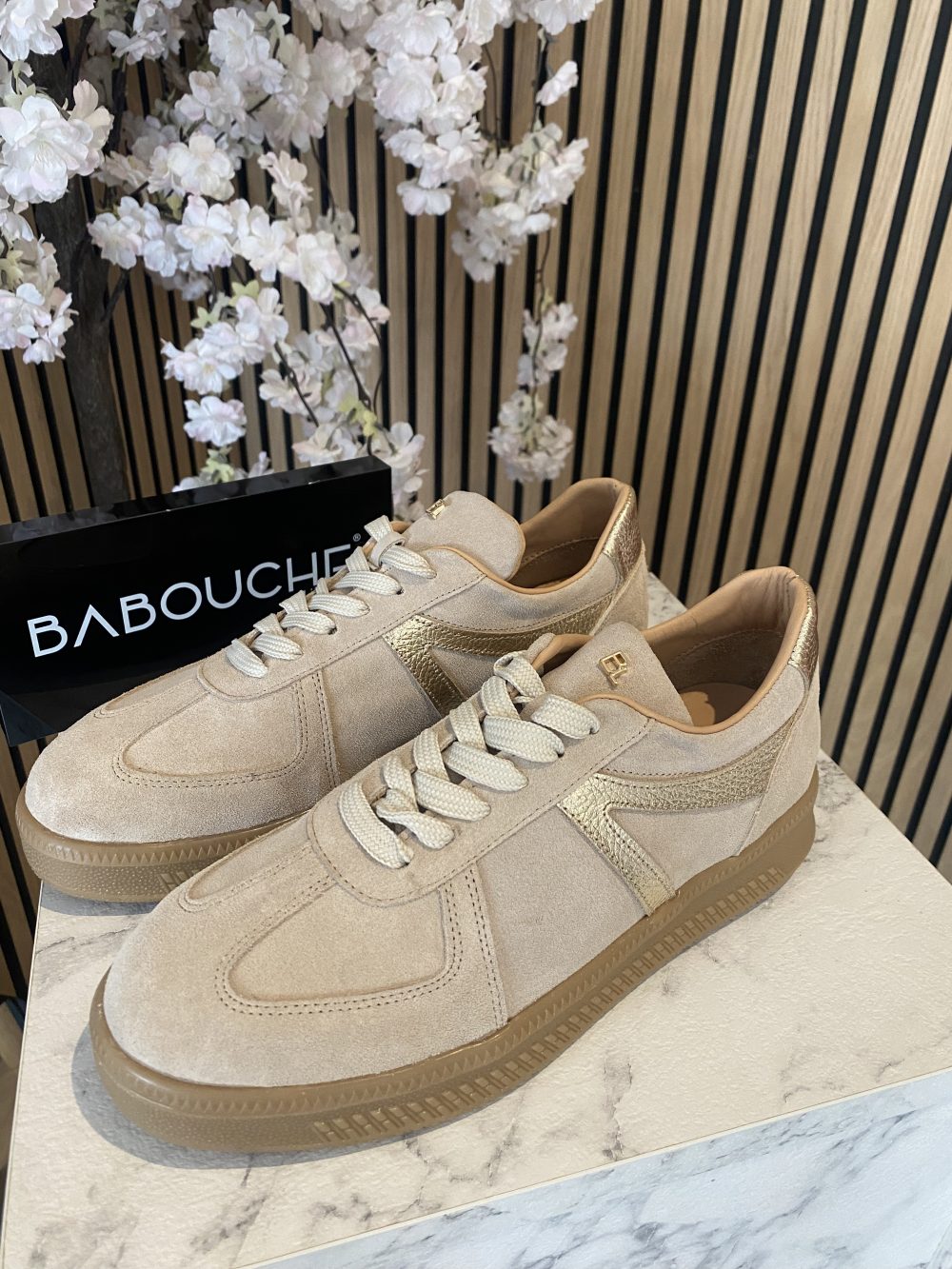 Babouche - Liva Sneakers - Beige / Gold