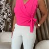 Mi Piace - Top Overslag - Fuchsia