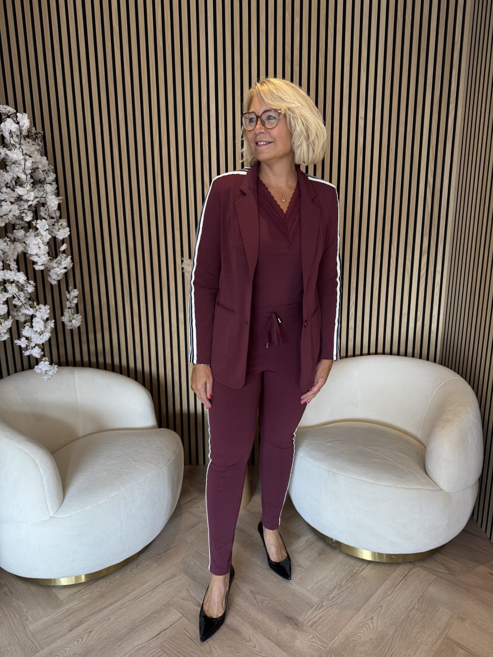Mi Piace - Blazer Tape - Burgundy