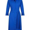 Mi Piace - Jurk 3/4 Mouw - Cobalt