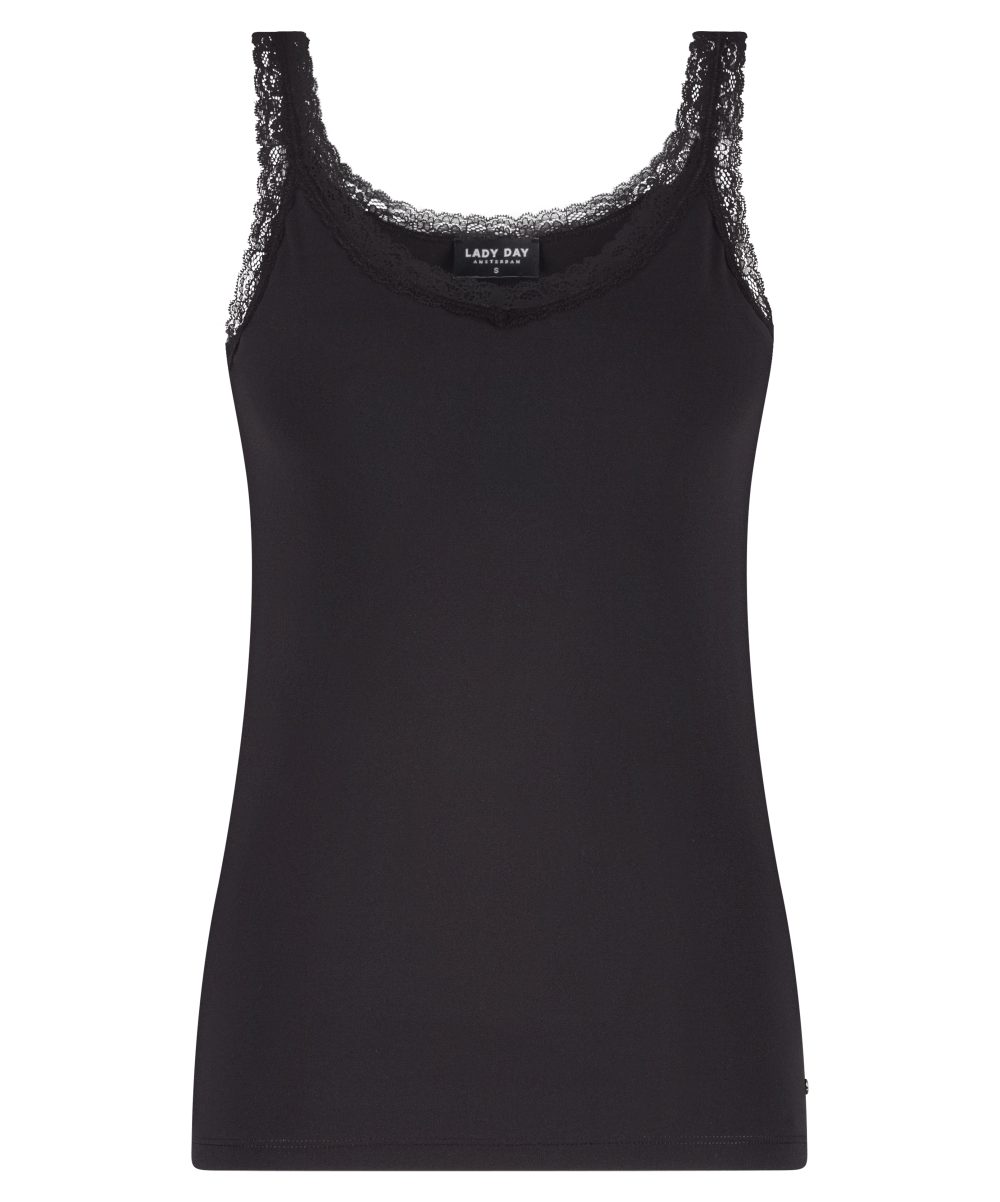 Lady Day - Top Lacy - Black