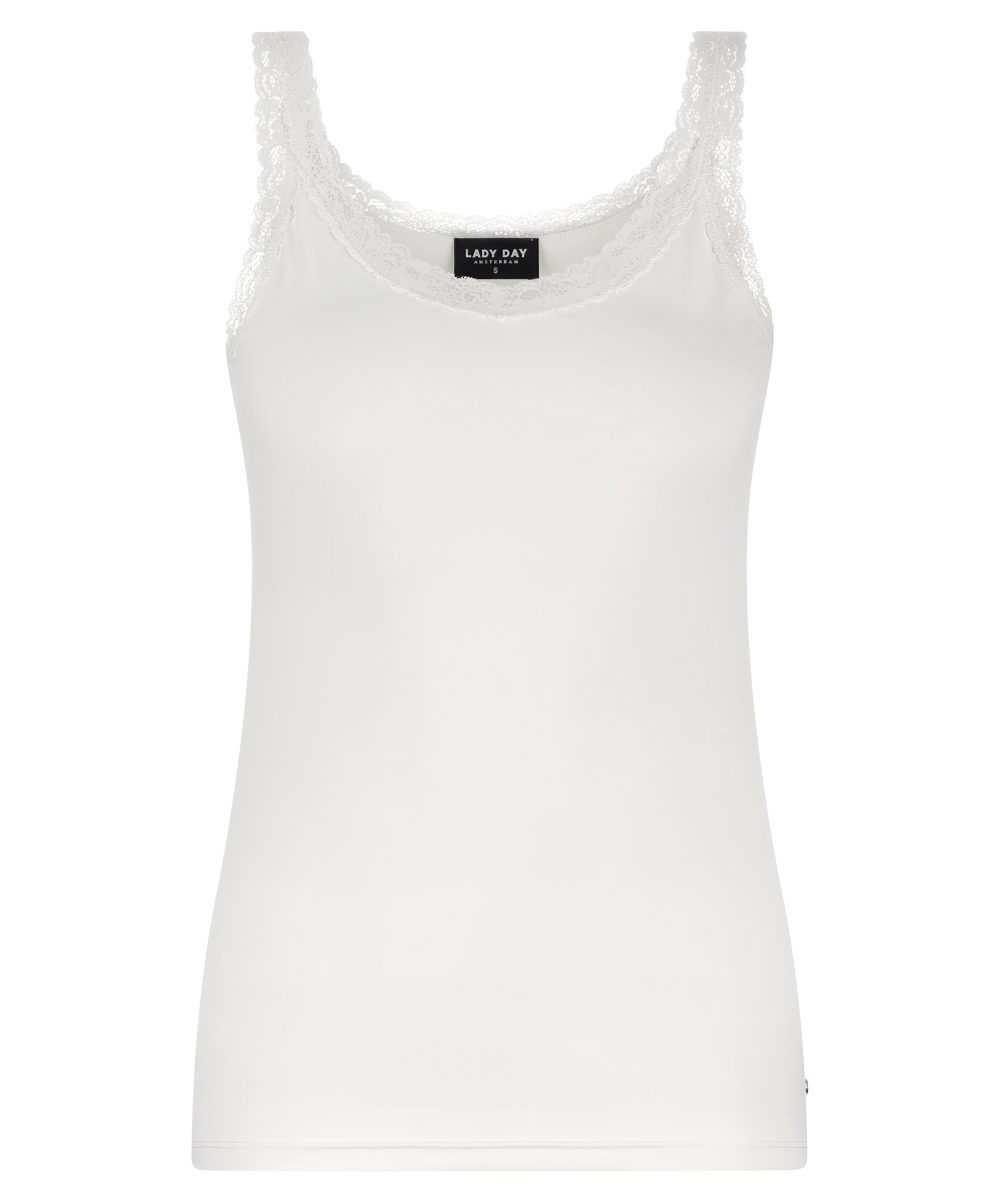Lady Day - Top Lacy - Off White