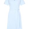 Mi Piace - Jurk Korte Mouw - Light Blue