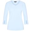 Mi Piace - Top 3/4 Mouw - Light Blue