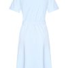 Mi Piace - Jurk Korte Mouw - Light Blue