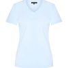 Mi Piace - T shirt V Hals - Light Blue